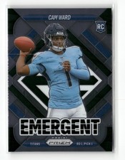 2025 Panini Prizm NFL Cam Ward #2 Base Emergent Insert Rookie Card RC Titans
