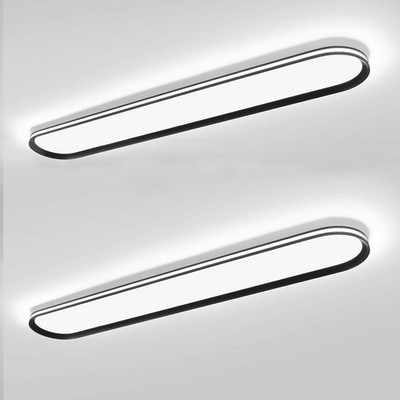 ADISUN 39.4'' Linear LED Ceiling Light 2-Pack 65W Dimmable Remote Flush OB