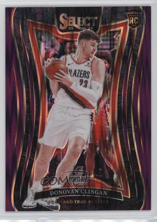 2024 Panini Select Mezzanine Purple Flash Prizm 169/249 Donovan Clingan #390 uk2