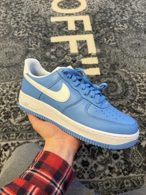 Size 9.5 - Nike Air Force 1 '07 University Blue White