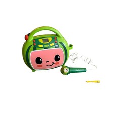 eKids CoComelon Karaoke Machine Portable Bluetooth Speaker  Microphone Toy