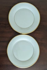 Lenox Eternal Ivory & Gold Dinner Plate Set of 2 Excellent Condition-Made In USA
