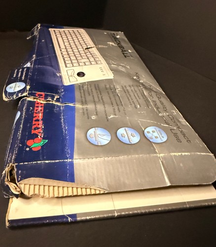Vtg Cherry ML4400 G84-4405PPBUS Keyboard w/ Box + Manual BOX WEAR - 第 14/18 張圖片