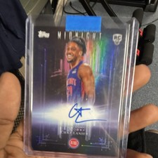 Topps 2025-26 Midnight Dark Marks Chaz Lanier Autograph Rookie Pistons #DMR-CL