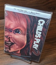 Child  s Play 2 1990 Steelbook 4K Blu-ray -NEW-w/PROTECTIVE SLEEVE-Free Box S H