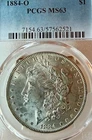 1884-O MS63 Radiant PCGS New Orleans Mint Morgan Silver Dollar