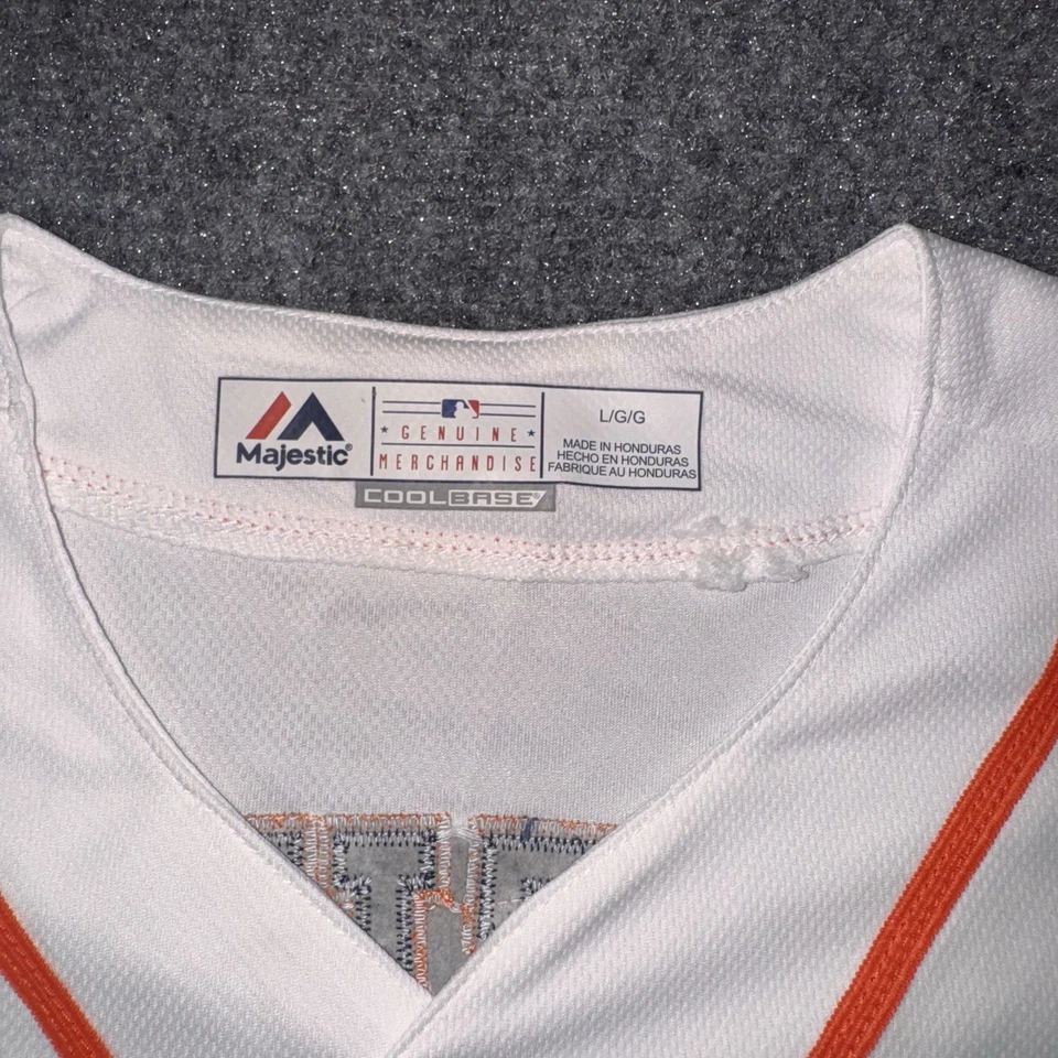 Houston Astros 2017 World Series Champions Jersey Mens Large Majestic Cool Base - Image 4 of 4