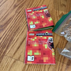 Minecraft LEGO Nether (21106) 98% Complete with Instructions and Shown Minifigs 