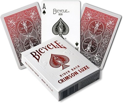 Bicycle Rider Back CRIMSON LUXE Red Playing Cards 2017 (New SEALED)