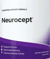 NeuroCept Mind Cognitive Support Formula For Focus Memory & Clarity 30 Capsules
