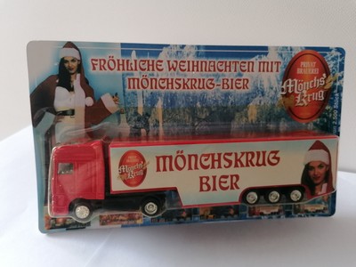 Mönchskrug mini Werbetruck 1:87 DAF 95 XF Sattelzug OVP  Weihnachten 2001 Nr. 4