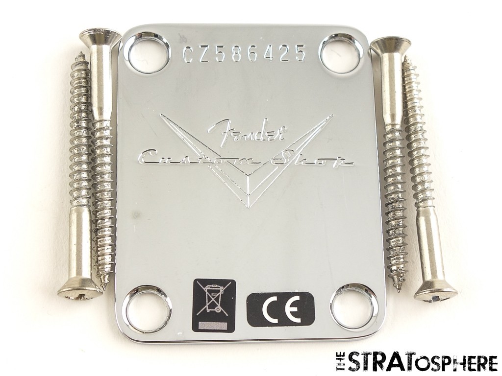【JUNK】fender CS？ - neck joint plate Fender Custom Shop 68 Strat LCC Closet Classic NECK PLATE Logo