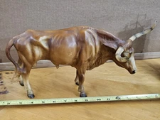 Breyer #75 Texas Longhorn Bull 1960s-70s Early Mold Mark Vintage Good to Fair 