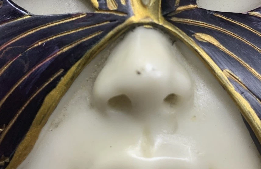 Toscano Masquerade Carnivale Countess Alessandria Mask Wall Sculpture 14” YR - Image 2 of 4