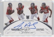 2015 Panini Flawless Progressions Signatures 24/25 Justin Hardy #FPS-JH Auto 7p5