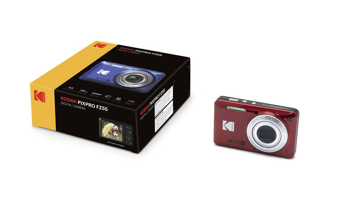 Kodak PIXPRO FZ55 16MP Compact Digital Camera - Red for sale