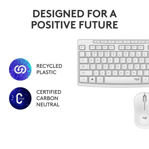 Logitech MK295 Silent Keyboard and Mouse Combo Off White (920-009783) - Picture 8 of 8