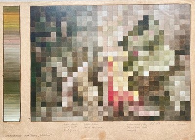 '' Zum Thema Wahrheit '' Öl auf Papier, monogrammiert GL. 1987