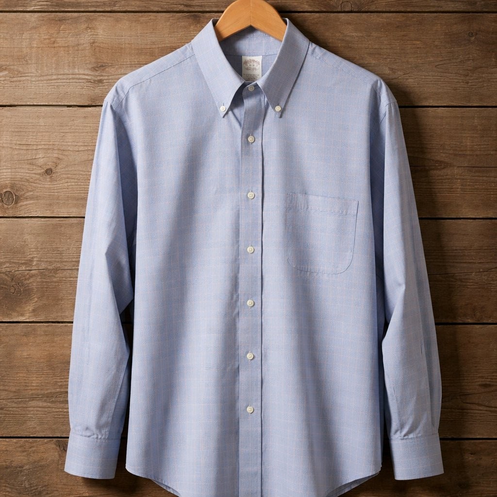 brooks brothers light blue dress shirt Brooks brothers 346 Men's Long Sleeve 16-2/3 Slim Fit light Blue Dress Shirt