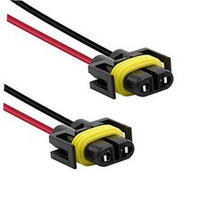 Wire Pigtail Female S H11 Two Harness for Fog Light Bulb Repair Socket Plug