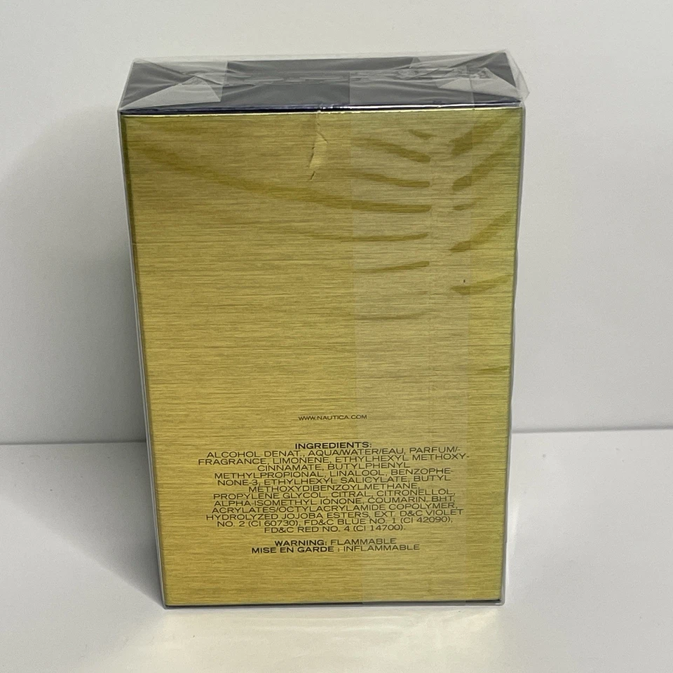 NAUTICA Aqua Rush Gold Eau De Toilette 3,4 oz / 100 ml para hombre NUEVO Y SELLADO Foto 2 de 4