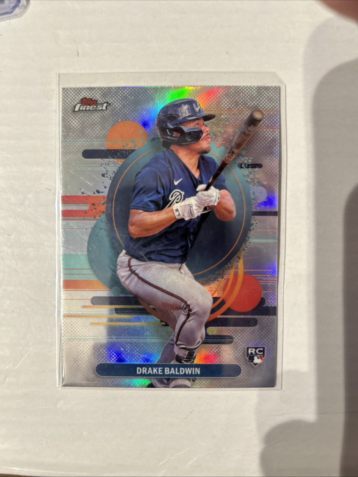 2025 Topps Finest #21 Drake Baldwin   Refractor Uncommon RC Atlanta Braves