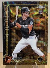 2025 Topps Gilded- Coby Mayo #66 Gold Wave Refractor /75 (RC)