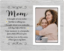 Mom Memorial Picture Frame   Memorial Gifts for Loss of Mother  Sympathy Gifts f