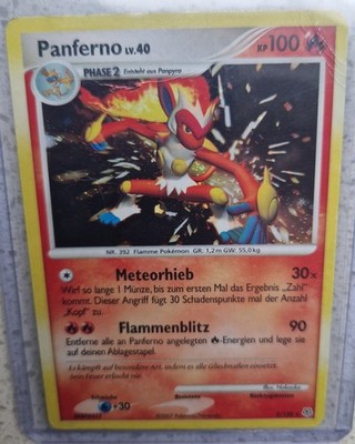 Panferno 5/130 Holo Pokémon Karte Deutsch P LP Diamond & Pearl Infernape