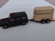 Wiking Mercedes G + Pferdehänger