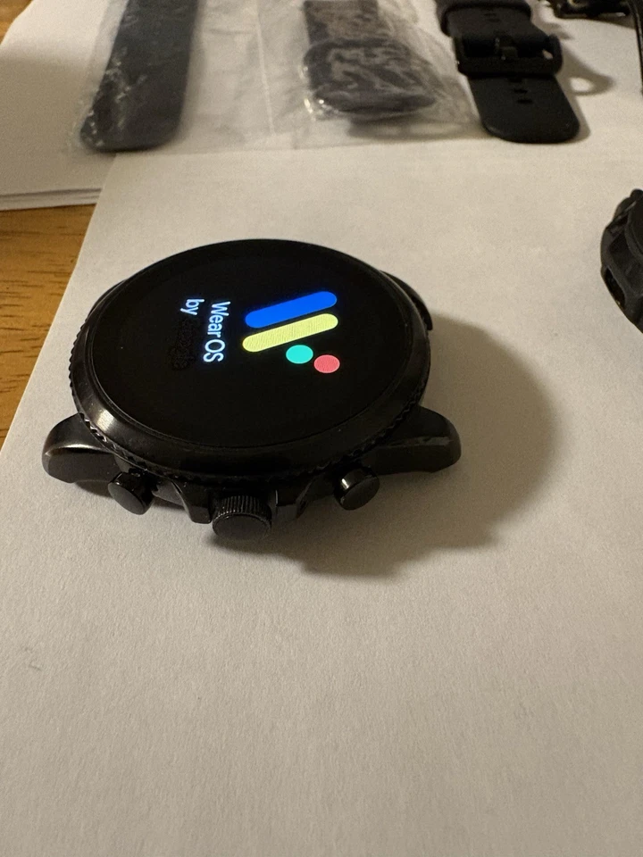 Fossil Men's Gen 6, 44mm, Stainless Steel and Silicone, Touchscreen Smart Watch - Image 3 of 4