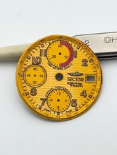 sector diving team 7750 29.5mm automatic chronograph dial quadrante