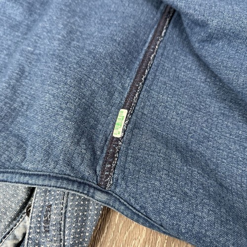 Faherty Maglia Dobby Maglia Lavoro Uomo Media Tinta Indaco 18 Anni Lavaggio Blu Pesante - Foto 9 di 18