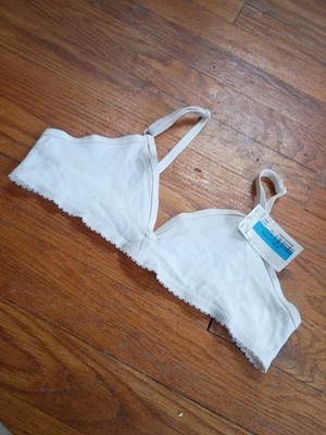 Girls Size 34 Joe Boxer  Beginner Triangle White Training Bra New