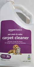 Amazon Basics Pet Stain&Odor Carpet Stain Remover Cleaner, Fresh Scent 64 fl NEW