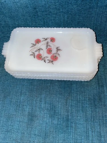 Vintage Fire King Snack Plates, Milk Glass - Set of 4