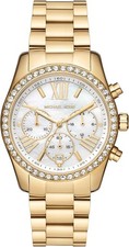 Image of Michael Kors MK7241 Lexington Mens’ Gold Stainless Steel Chrono Watch + Gift Bag