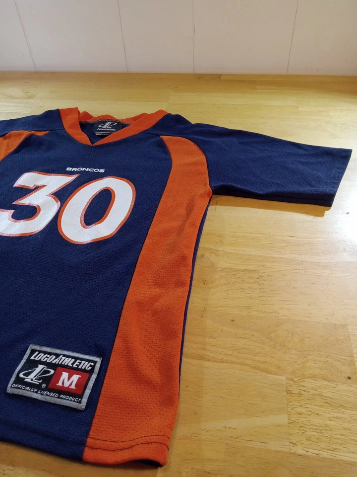 Винтажная спортивная футболка с логотипом Terrell Davis No30 Denver Broncos молодежная M 10/12 - Изображение 2 из 4