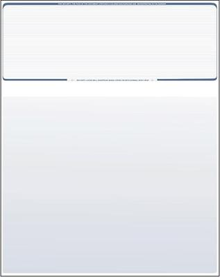 #ad 1000 Blank Check Paper Computer QuickBooks Checks on Top Steel Blue Pinstripe $60.47