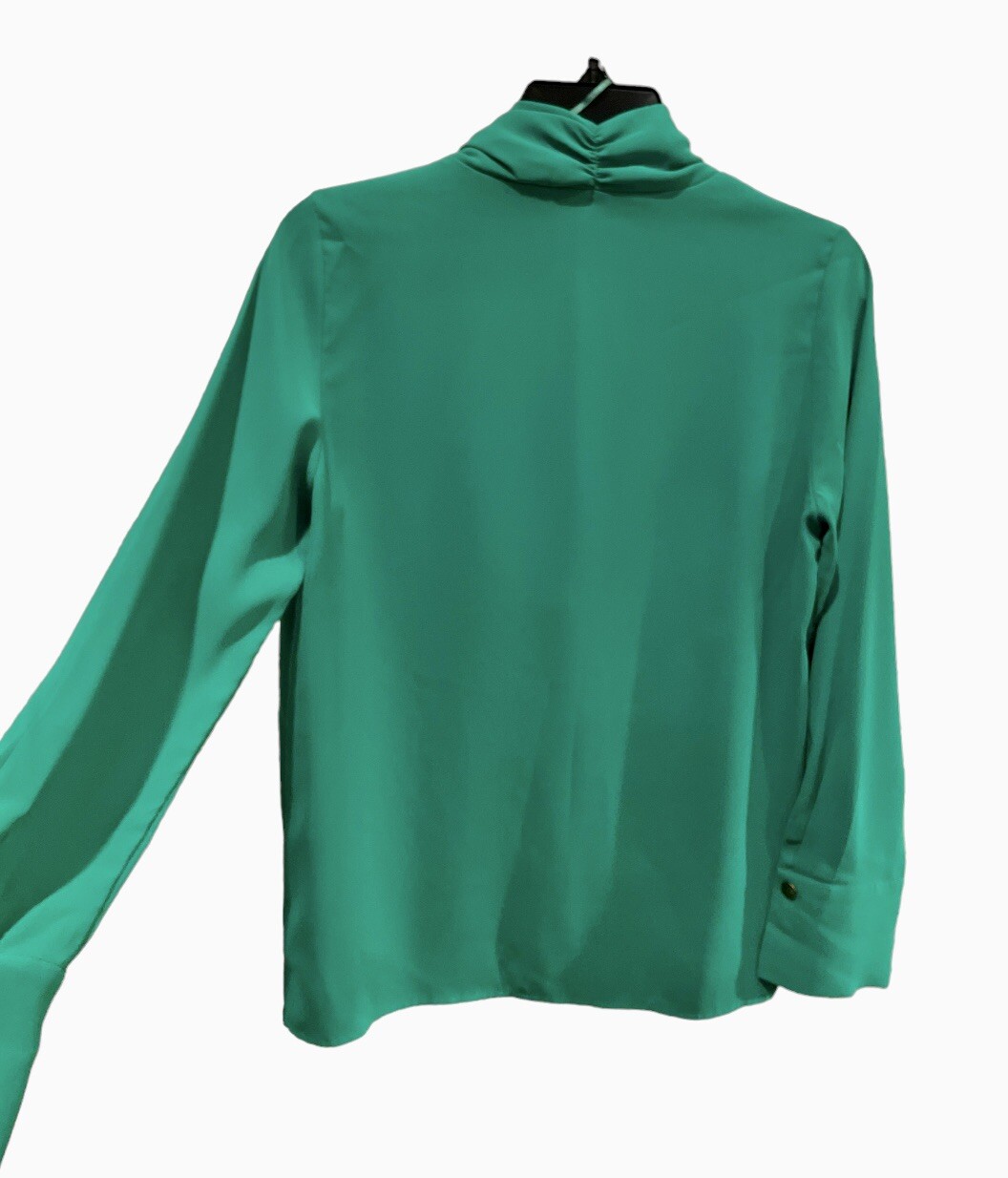 Zara Basic Womens Blouse Small Pullover Green Top… - image 3