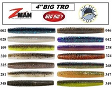 Z-Man BIG TRD NED RIG Finesse 4" ElaZtech Worms PICK YOUR COLOR NEW (6 PER PACK)