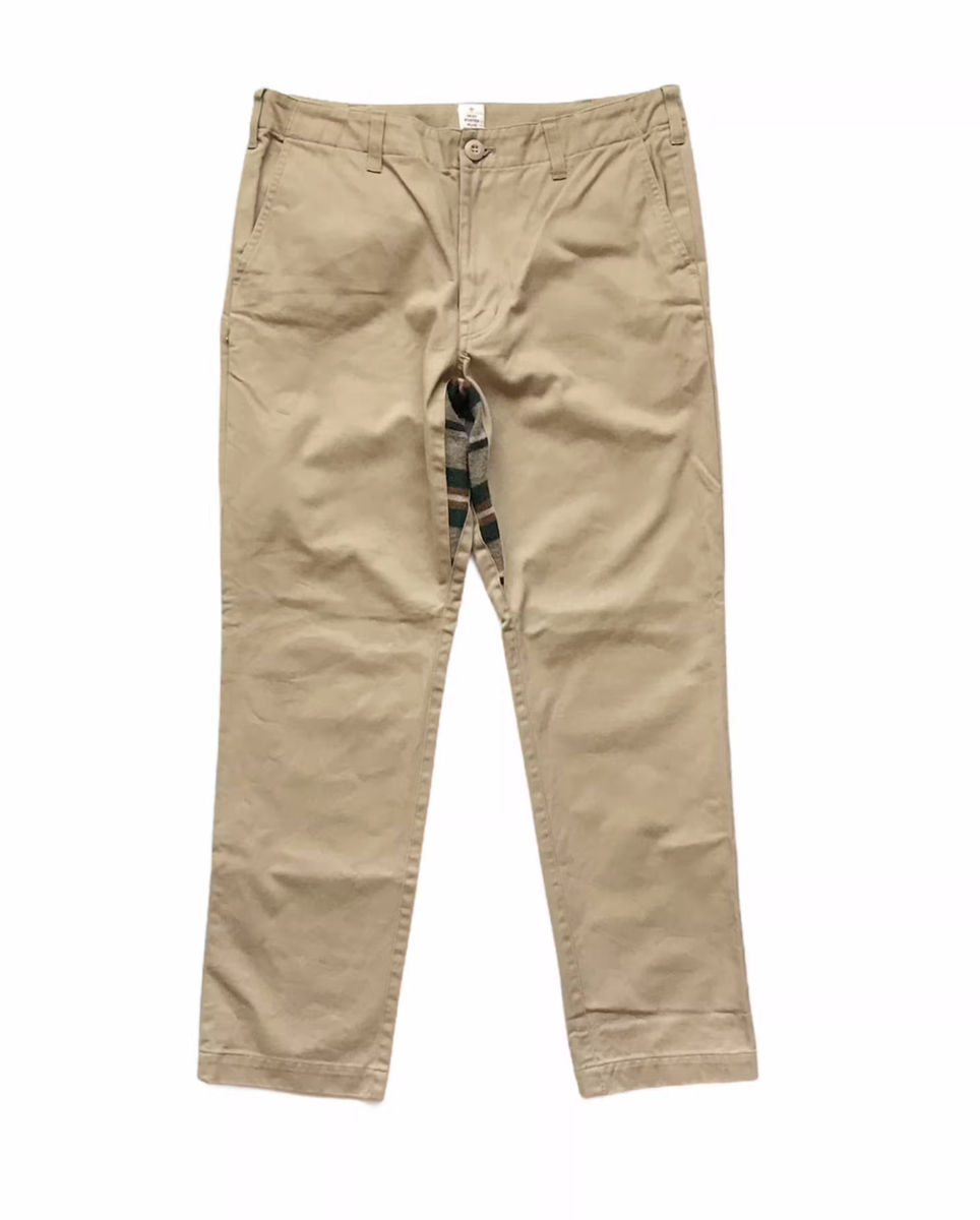 Head Porter Plus unique navajo patch chino pants Made in