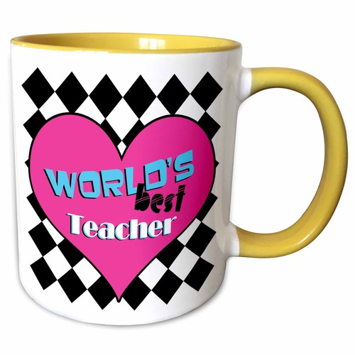 3dRose Worlds Best Teacher Pink Mug - 第 12/14 張圖片