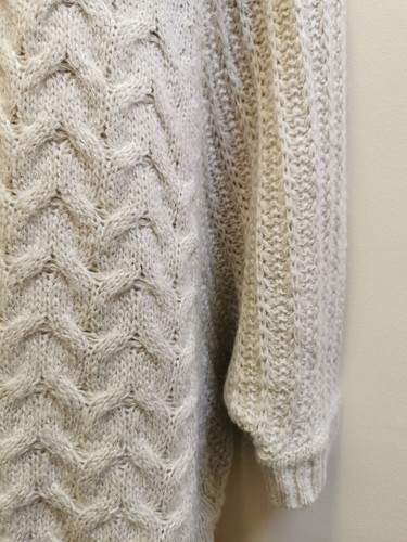 Phase Eight Women's Beige Roll Neck Knit Jumper Size Large Short Batwing Style - Picture 3 of 8
