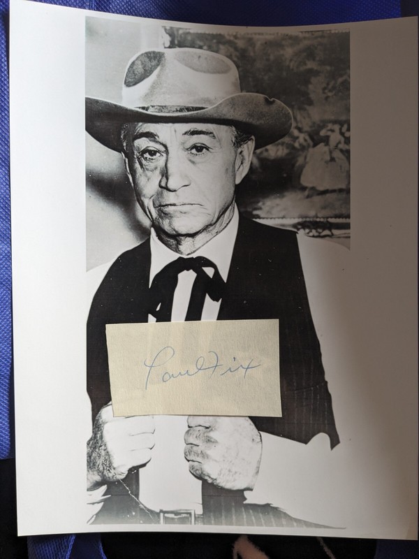 PAUL FIX - AUTOGRAPHED Sheriff The Rifleman