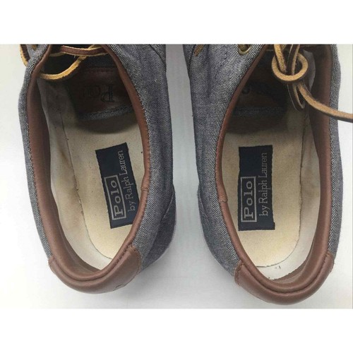 Polo Ralph Lauren Men's “Vaughn” Blue-Indigo Chambray Shoes Size 10D US - Picture 10 of 12