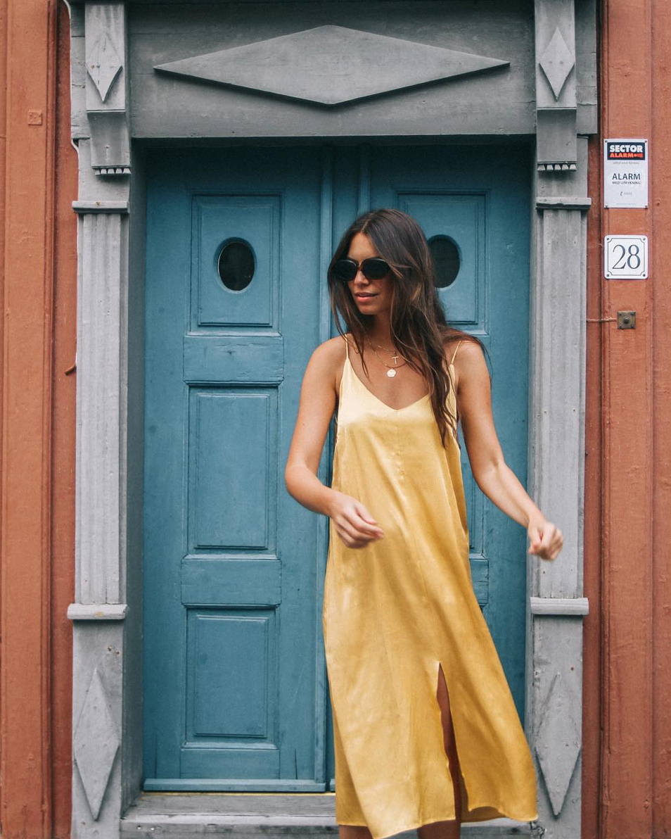 Rowie 'Alushia' gold / yellow satin midi dress, ochre, XS | eBay Rowie 'Alushia' gold / yellow satin midi dress, ochre, XS | eBay
