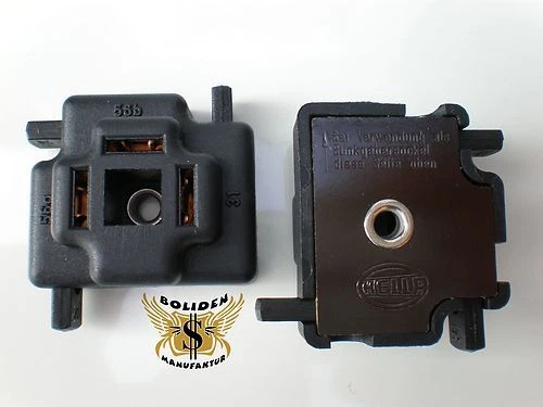 Hella H4 2 Stecker Lampen Fassung Sockel Socket Licht Plug & Play R2 Universal - Bild 1 von 1