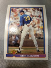 1991 Bowman #260 Erik Hanson NM-MT Mariners and Fredd McGriff 659#