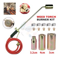 Weed Burner Shrub Grass Killer Butane Gas Torch Garden Tool Kit + 3 Nozzle AU